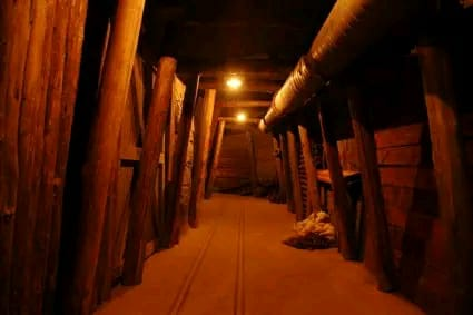 Kimberley mine underground tunnel